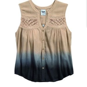 Harley Davidson Sleeveless Button Up